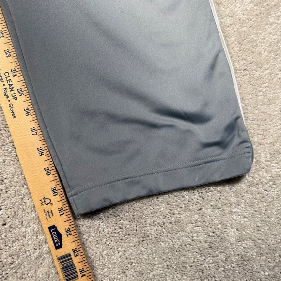 Nike Mens Large Gray Track Pants Athletic Basketball Warm Up Pants Stripe - Picture 3 of 11
